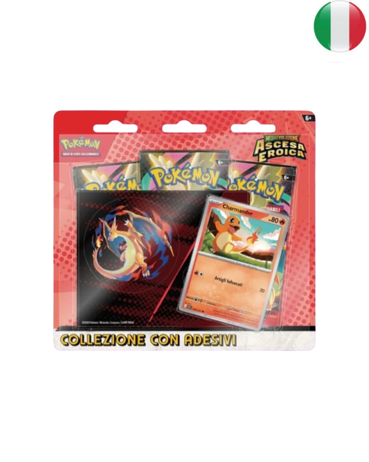 Ascesa Eroica - Blister 3 bustine - Collezione con Adesivi Charmender (IT)