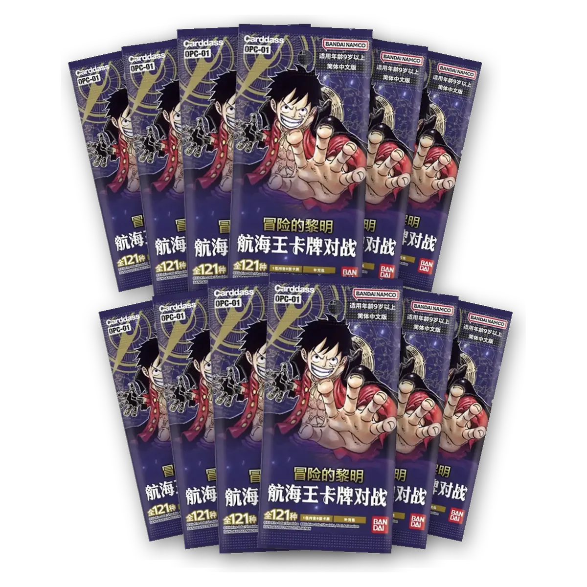 Lotto 12 Bustine One Piece OPC-01 Romance Dawn (CN)